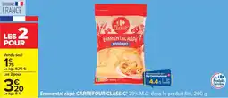 Carrefour Emmental râpé carrefour classic offre