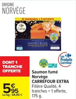 Carrefour Saumon fumé norvège carrefour extra offre