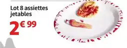 Gifi Lot 8 assiettes jetables offre