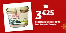 Jardiland Les sens du terroir - rillettes pur porc 180g offre