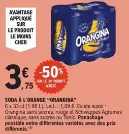 E.Leclerc Orangina - soda à l'orange offre