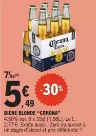 E.Leclerc Corona - bière blonde offre