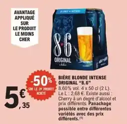 E.Leclerc 8.6 - bière blonde intense original offre