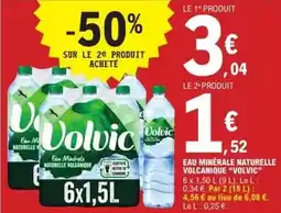 E.Leclerc Volvic - eau minerale naturelle offre