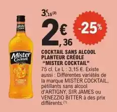 E.Leclerc Venezzio - cocktail sans alcool planteur créole offre