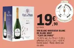 E.Leclerc Brut - vin blanc mousseux blanc de blanc offre