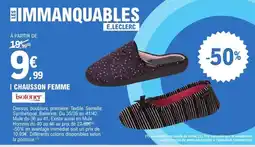 E.Leclerc Solo - chausson femme offre