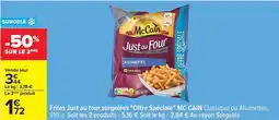 Carrefour Mccain - frites just au four surgelées offre spéciale offre