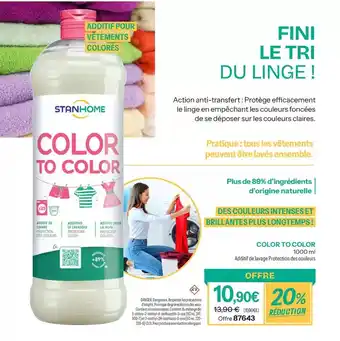 Stanhome Stanhome - color to color offre