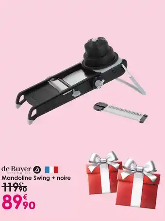 Culinarion De buyer - mandoline swing + noire offre