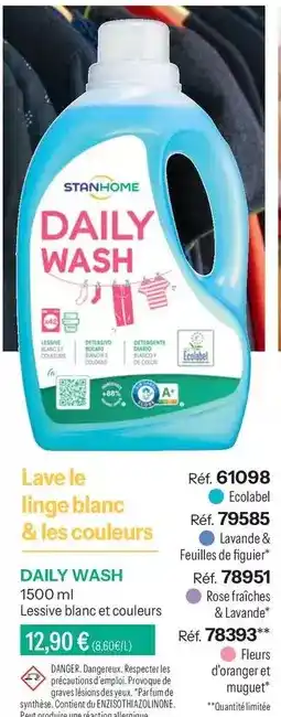 Stanhome Stanhome - daily wash offre