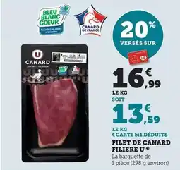 Maximarché U - filet de canard filiere offre