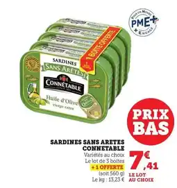 Maximarché Connetable - sardines sans aretes offre
