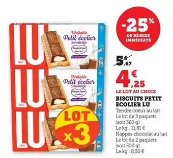 Maximarché Lu - biscuits petit ecolier offre