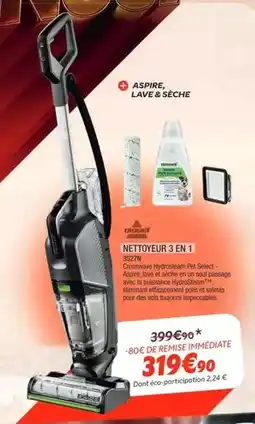 Extra Bissell - nettoyeur 3 en 1 3527n offre