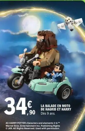 E.Leclerc La balade en moto de hagrid et harry offre