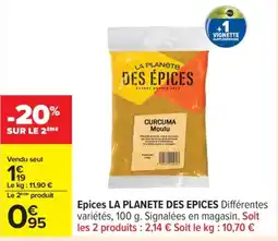 Carrefour LA PLANETE DES EPICES Epices offre