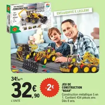 E.Leclerc Jeu de construction noah offre