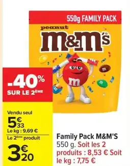 Carrefour M&M'S Family Pack offre