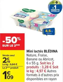 Carrefour BLÉDINA Mini lactés offre