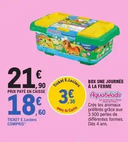 E.Leclerc Box une journée à la ferme offre