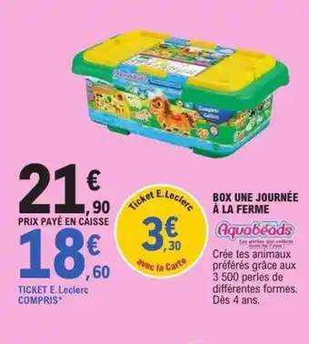 E.Leclerc Box une journée à la ferme offre