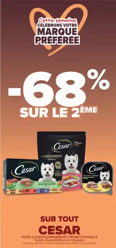 Carrefour CESAR Sur tout offre