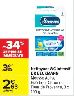 Carrefour DR BECKMANN Nettoyant WC intensif offre