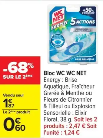 Carrefour WC NET Bloc wc offre