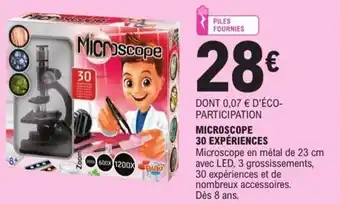 E.Leclerc Microscope 30 expériences offre