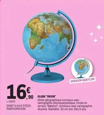 E.Leclerc Globe orion offre