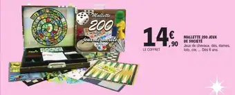 E.Leclerc Mallette 200 jeux de société offre