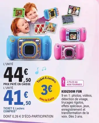 E.Leclerc Kidizoom fun offre