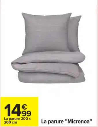 Carrefour La parure "Micronoa" offre