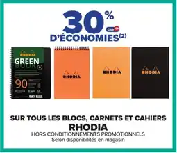 Carrefour RHODIA Sur tous les blocs, carnets et cahiers offre