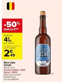 Carrefour Market Tuche - bière triple offre