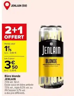 Carrefour Market Jenlain - bière blonde offre