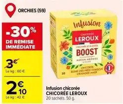 Carrefour Market Chicorée leroux - infusion chicorée offre