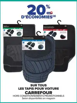 Carrefour Sur tous les tapis pour voiture carrefour offre