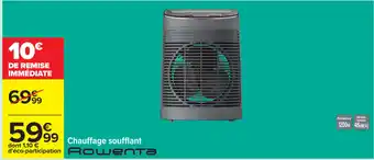 Carrefour ROWENTA Chauffage soufflant offre