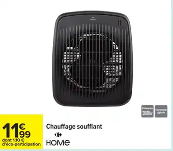 Carrefour Chauffage soufflant offre