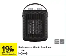 Carrefour Radiateur soufflant céramique offre