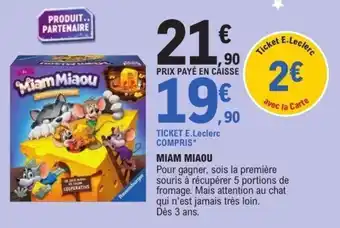 E.Leclerc Miam miaou offre