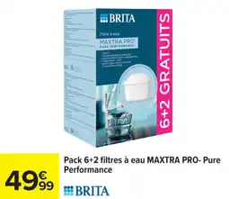 Carrefour BRITA Pack 6+2 filtres à eau MAXTRA PRO- Pure Performance offre