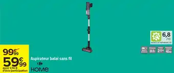 Carrefour Aspirateur balai sans fil offre