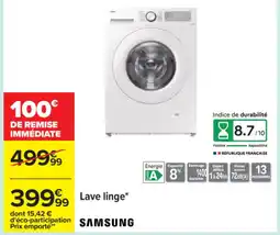Carrefour SAMSUNG Lave linge offre