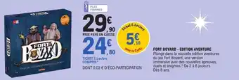 E.Leclerc Fort boyard edition aventure offre