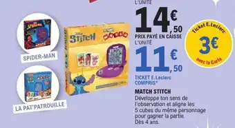 E.Leclerc Match stitch offre