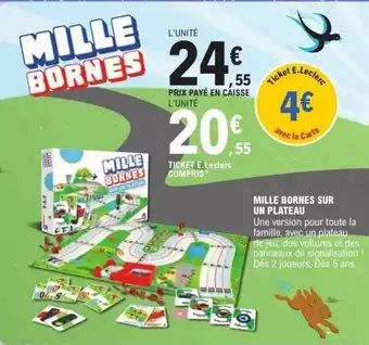 E.Leclerc Mille bornes sur un plateau offre