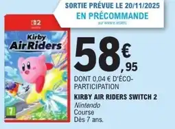 E.Leclerc Kirby air riders switch 2 offre